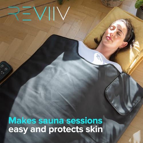 REVIIV Sauna Blanket Insert Towel - 2 Pack Soft White Cotton Waffle - Comfortable and Easy Home Sessions Minimal Cleanup - Super Absorbent Sauna Towel - Image 5