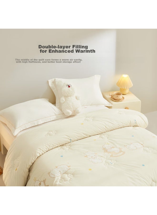 Luolaikids Wool Comforter, Baby Class A Australian Imported 100% Wool All-season Duvet Insert, 220*250 - Image 2