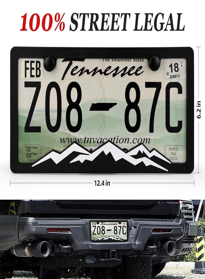 XCLPF Mountain License Plate Frames with Screws Caps 2 Packs - Image 4