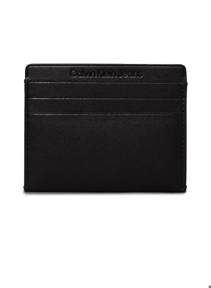 Calvin Klein Jeans Women's RFID Cardholder - Faux Leather, Black