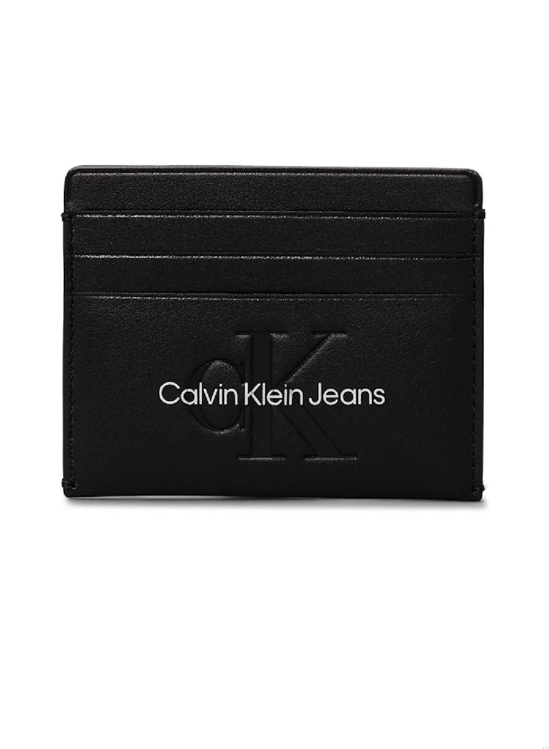 Calvin Klein Jeans Women's RFID Cardholder - Faux Leather, Black