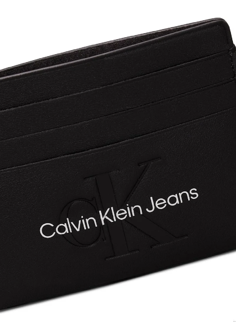 Calvin Klein Jeans Women's RFID Cardholder - Faux Leather, Black
