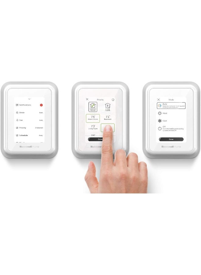 Honeywell - Home T9 WiFi Smart Thermostat, Smart Room Sensor Ready, Touchscreen Display, Alexa and Google Assist - Image 1