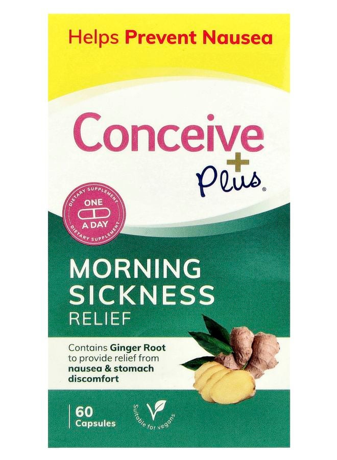 Conceive Plus تخفيف غثيان الصباح 500 ملغ 60 كبسولة - Image 2