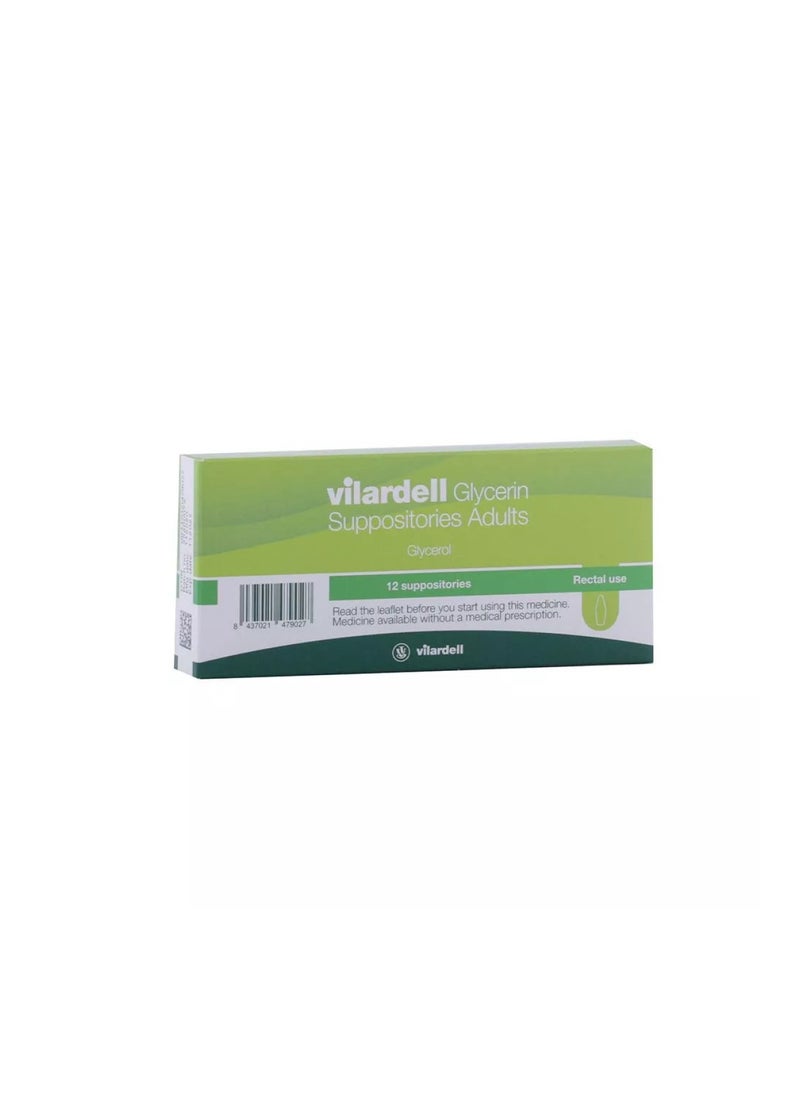Vilardel - L Glycerin Suppositories Adults 12'S - Image 1