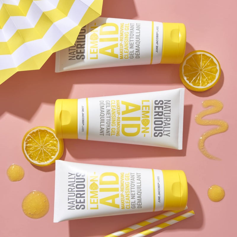 Naturally Serious | Lemon-Aid Makeup-Removing Cleansing Gel, Vitamin C Cleanser, Makeup-Removing Cleanser, Gel Cleanser For Oily Skin, Vegan Skincare, Cruelty-Free Skincare - Image 2
