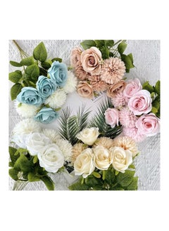 Huitich Artificial Blue Rose Bouquet for Elegant Decor  - Image 2