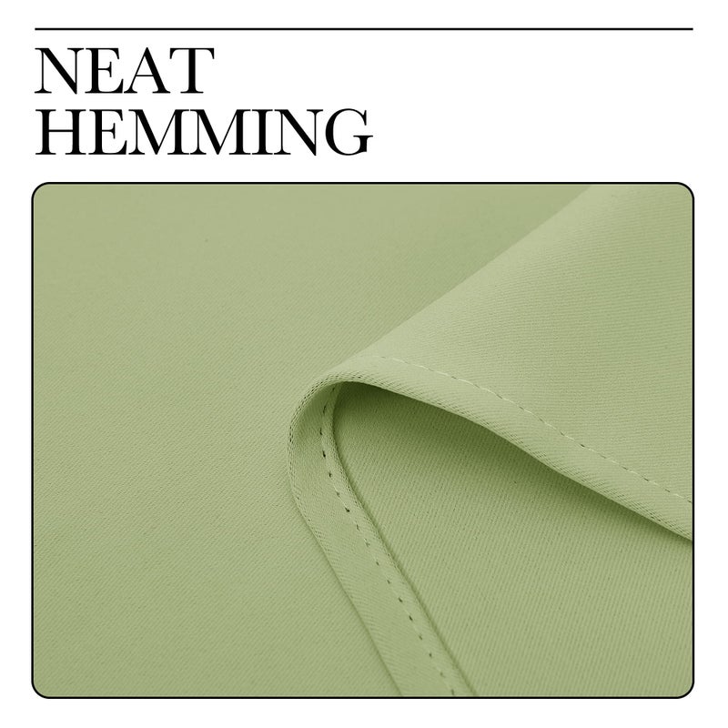 NICETOWN Curtains for Bedroom, Green Nursery Curtains Thermal Insulated, Grommet Top Blackout Drapes for Son's Room Privacy (Sage Green, 1 Pair, 42 x 63 inches) - Image 4