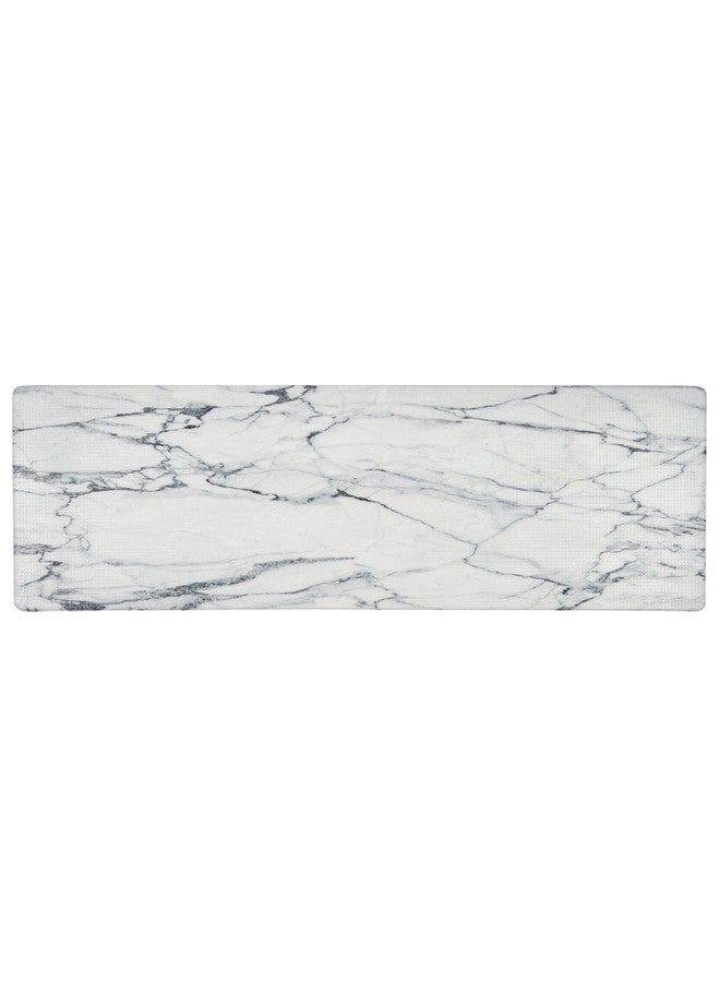 Home Dynamix Home Dynamix Cozy Living Modern Marble Runner Anti-Fatigue Kitchen Mat, Non-Slip Floor Mat, Padded Standing Desk Mat, Grey/White, 17.5"x55"  - Image 1
