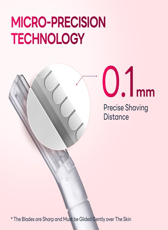 CAVEEM Dermaplane Razor for Women, Dermaplaning Tool - Face Razors for Women and Men, Eyebrow Trimmer and Facial Hair Removal Shaver, Gentle Exfoliation Blades Epilator for Men (6 Count) - Image 4