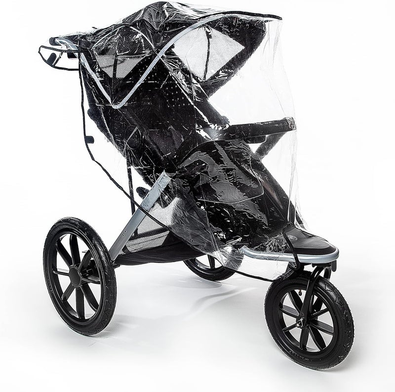 Graco Universal Rain Cover for Baby Jogging Strollers - Waterproof and Windproof Weather Shield - Image 1