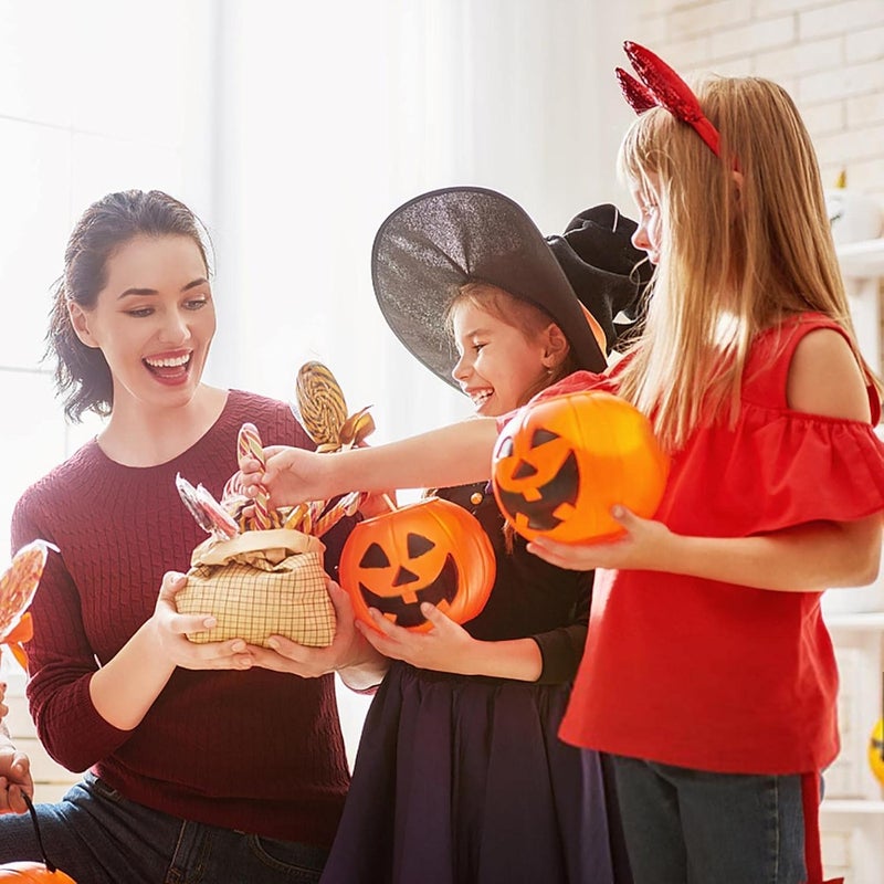 cheekyglo Halloween Candy Bucket, 12pcs Halloween Pumpkin Candy Box, Mini Package Treat Container Gift Boxes for Halloween Party Decoration Supplies Kids Trick or Treat Party Favors - Image 2