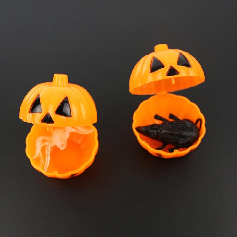 cheekyglo Halloween Candy Bucket, 12pcs Halloween Pumpkin Candy Box, Mini Package Treat Container Gift Boxes for Halloween Party Decoration Supplies Kids Trick or Treat Party Favors - Image 4