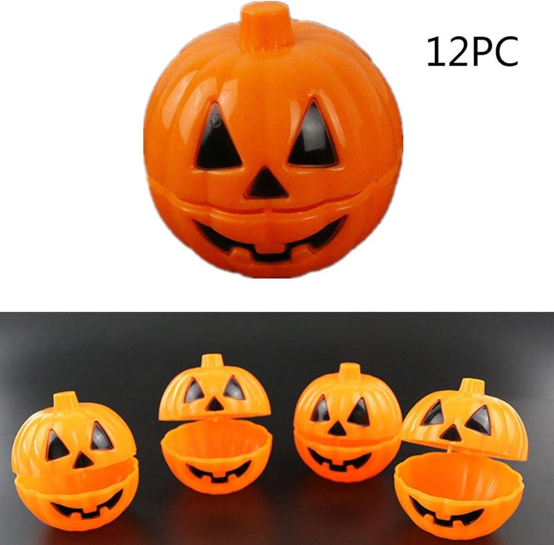 cheekyglo Halloween Candy Bucket, 12pcs Halloween Pumpkin Candy Box, Mini Package Treat Container Gift Boxes for Halloween Party Decoration Supplies Kids Trick or Treat Party Favors - Image 5