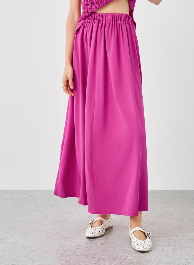 تايك تو طقم بلوزة وتنورة بياقة بيبلوم وخصر مطاطي - Image 5