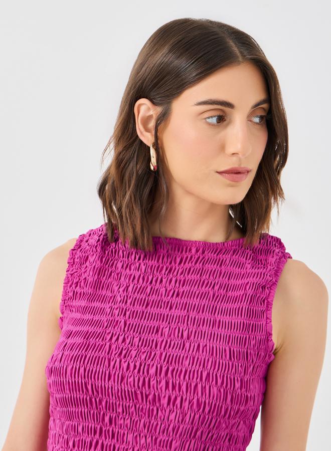 تايك تو طقم بلوزة وتنورة بياقة بيبلوم وخصر مطاطي - Image 3