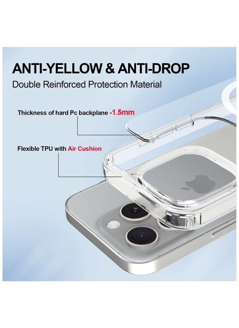 Generic - Case Cover for iPhone 16 Pro Max 6.9inch, Compatible with MagSafe, Scratch-Resistant Back, Anti-Scratch Clear Back Magnetic Phone Cover - Image 1