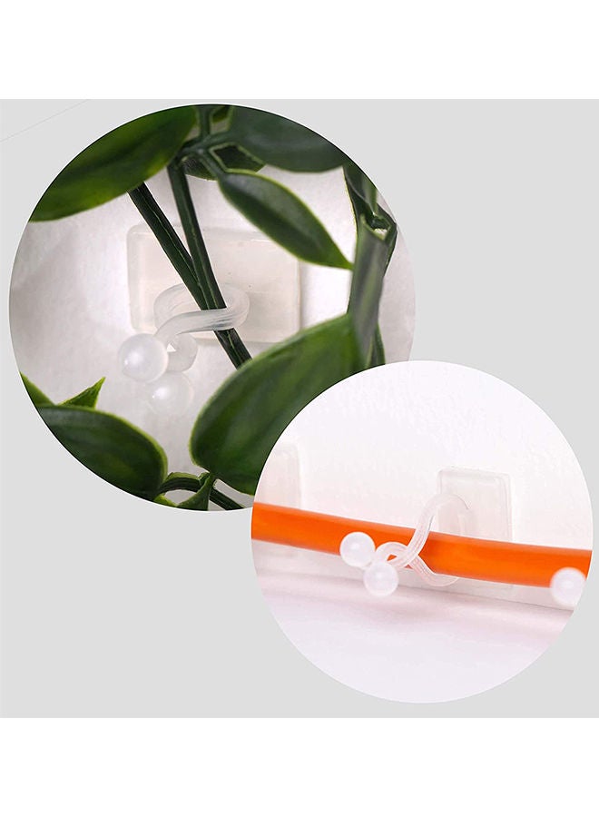 NIBEMINENT 120-Piece Plant Climbing Wall Fixture Clips Set White 20x13x5cm - Image 4