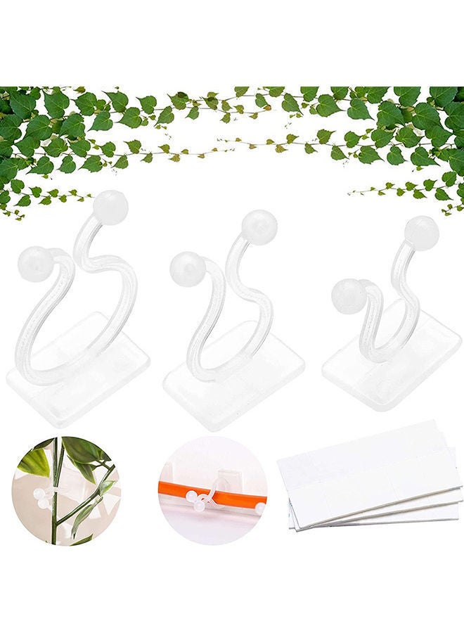 NIBEMINENT 120-Piece Plant Climbing Wall Fixture Clips Set White 20x13x5cm - Image 1