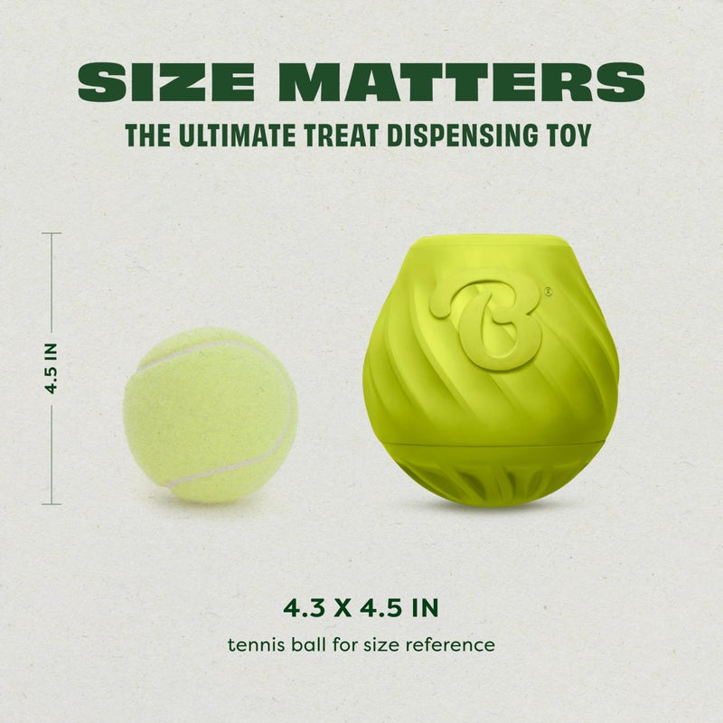 Benebone Pawbler - Natural Rubber Interactive Enrichment Treat and Kibble Dispensing Dog Toy â€“ Great for Boredom - Medium/Large - Image 5