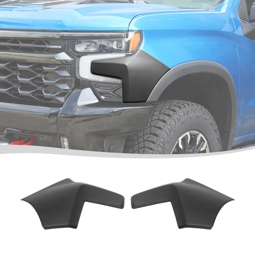 Voodonala for Chevy Silverado 2022-2024 ZR2 Front Hood Cowl Body Armor,Outer Cowl Cover,Edge Guards Exterior Accessories Compatible with Chevy Silverado ZR2 2022-2024(Matte Black) - Image 1