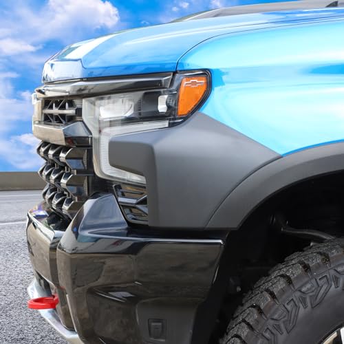 Voodonala for Chevy Silverado 2022-2024 ZR2 Front Hood Cowl Body Armor,Outer Cowl Cover,Edge Guards Exterior Accessories Compatible with Chevy Silverado ZR2 2022-2024(Matte Black) - Image 5