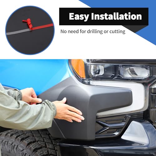 Voodonala for Chevy Silverado 2022-2024 ZR2 Front Hood Cowl Body Armor,Outer Cowl Cover,Edge Guards Exterior Accessories Compatible with Chevy Silverado ZR2 2022-2024(Matte Black) - Image 4