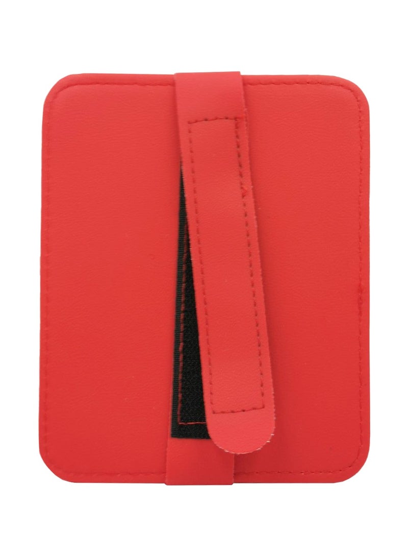 نيسان حامل تذاكر نيسان من الجلد الصناعي وحامل نظارات السيارة ومحفظة بطاقات السيارة ومنظم حاجب الشمس للسيارة - أحمر - Image 4