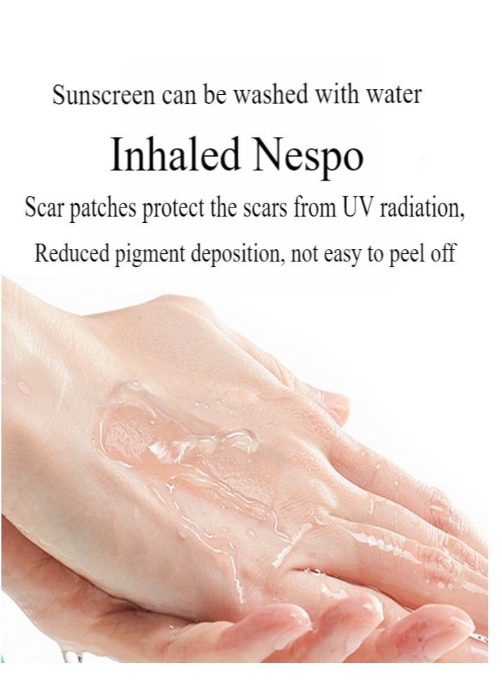 Silicone Scar Tape, Medical Silicone Scar Removal Sheet, Stretch Mark Treatment Waterproof Silicone Scar Sheet, Fade Scar Effective Cosmetic Scar Removal Gel Painless Tape Roll for Cesarean Section, Burn Scars and Other Scars (4cm x 1.5m) - Image 4