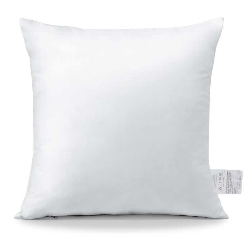 OTOSTAR Throw Pillow Insert 16 x 16 Square Cushion Inner Soft Fluffy Plump Stuffer Cushion Pad White Decorative Pillow Insert