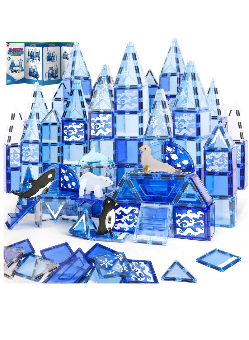 Excefore Magnetic Tiles for Kids Ages 3-5 4-8, 25Pcs Magnetic Tiles for Toddlers 3-5 STEM Magnet Tiles Magnet Blocks Toys Magnetic Building Blocks Animals Kids Games Preschool Learning Toy  - Image 1