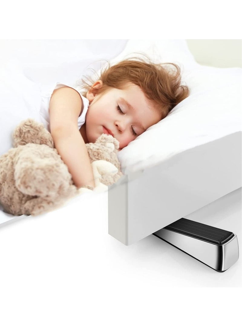 كابتن تيك Metal Door Stop, Premium Rubber Heavy Door Stopper, Wedge Stopper, 1Pack, Suitable for Door Clearance of 0.4IN - 1.18IN (12mm-27mm) - Image 1