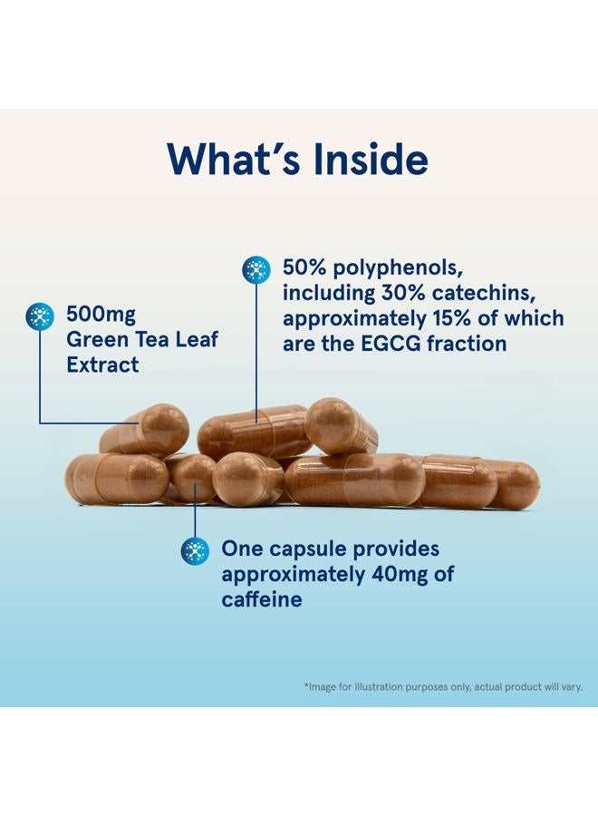 jarrow formulas Green Tea Herbal Antioxidant 500 mg, Dietary Supplement, Cardiovascular and Immune Health, 100 Capsules, 100 Day Supply - Image 3