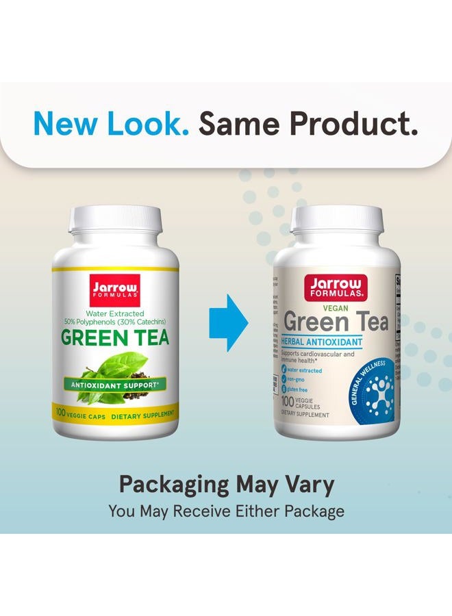 jarrow formulas Green Tea Herbal Antioxidant 500 mg, Dietary Supplement, Cardiovascular and Immune Health, 100 Capsules, 100 Day Supply - Image 2