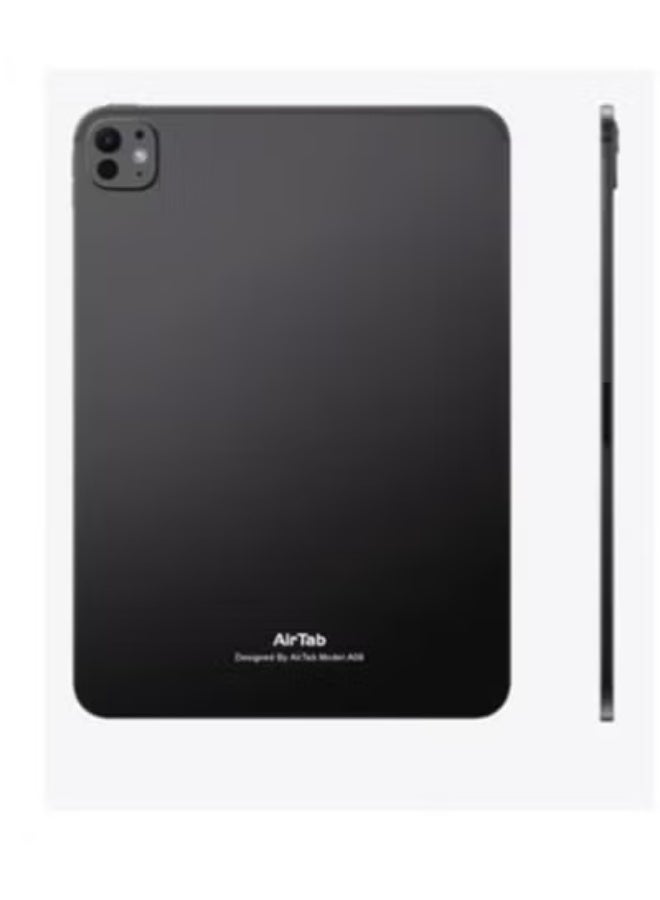 AirTab 10.1-Inch Android 13 Pro Tablet with Arabic Keyboard | 16GB RAM + 1TB ROM | Full HD Touchscreen | Dual SIM 4G LTE + Wi-Fi | Silver Tablet PC with Wireless Mouse, Keyboard, Stylus Pen & Accessories | Ideal for Office, Study, Gaming & Travel - Image 3