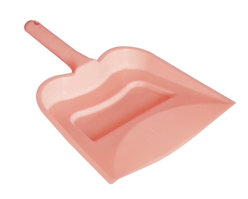 Kuber Industries Plastic Lightweight 12 Dustpan with Comfort Grip Handle for Easy Sweep Broom Pack of 2 Pink - Image 2