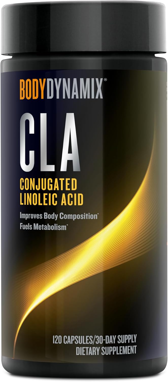 BodyDynamix CLA Conjugated Linoleic Acid Fuels Energy and Fat Metabolism Improves Body Composition 120 Count - Image 1
