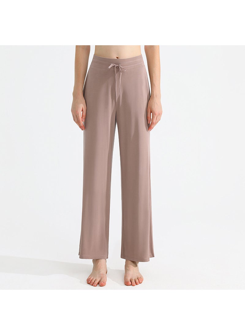 Generic - PLUS Modal Wide Leg Yoga Pants Elastic Drawstring YDK09 lotus root lotus powder - Image 1