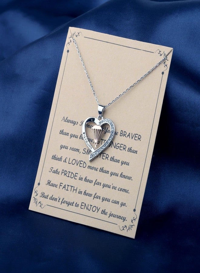BNQL Skydiving Necklace Skydiver Gift Funny Skydiving Gift Skydiver Adventure Gift Parachute Necklace Skydiving Jewelry Necklace - Image 4