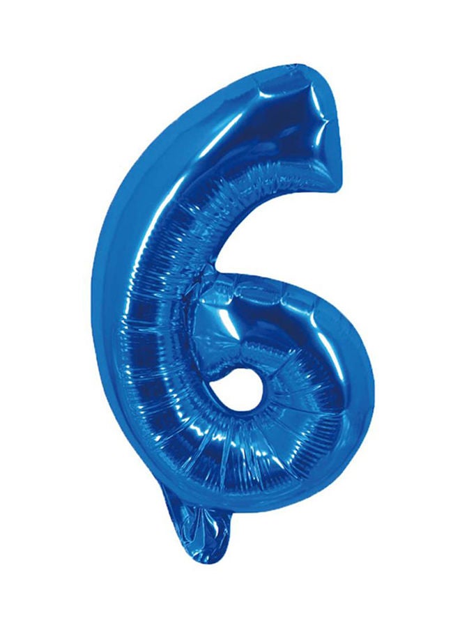 NIBEMINENT 6 Number Foil Balloon 16-Inch - Image 1
