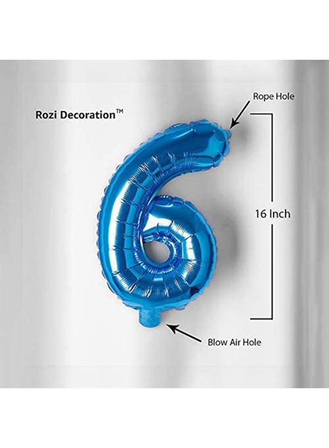NIBEMINENT 6 Number Foil Balloon 16-Inch - Image 2