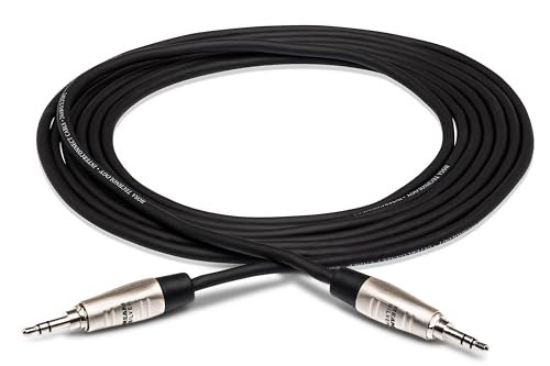 Hosa HMM005 Pro Stereo Interconnect REAN 35 mm TRS to Same 5 Feet - Image 1