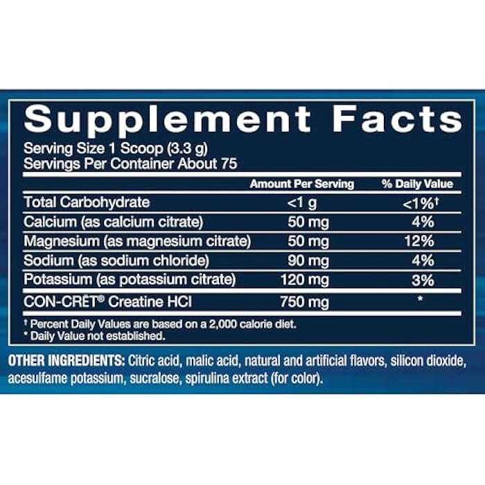 BODYTECH Creatine HCl + Electrolytes Powder - Highly Water-Soluble & Bioavailable - Supports Hydration & Performance - Rocket Pop (8.8 oz, 75 Servings) - Image 2