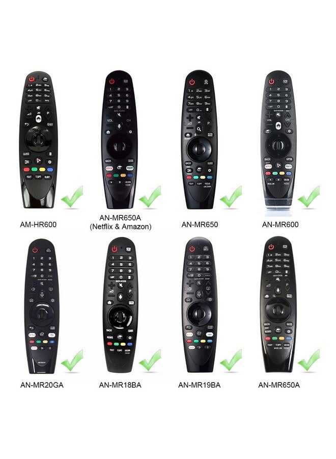 Winceed Silicone Protective Case For Lg Mr20Ga Mr19Ba Mr18Ba Mr650A Mr600 Remote Control Antislip Cover For Lg Akb75855501 Magic Remote Skin Protectorblack - Image 2