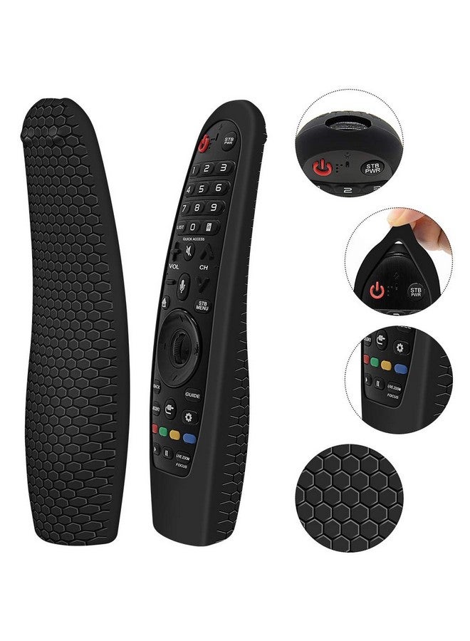 Winceed Silicone Protective Case For Lg Mr20Ga Mr19Ba Mr18Ba Mr650A Mr600 Remote Control Antislip Cover For Lg Akb75855501 Magic Remote Skin Protectorblack - Image 3