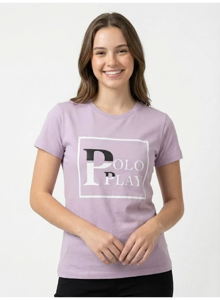 Polo Play Ladies Graphic T-shirt  LILAC