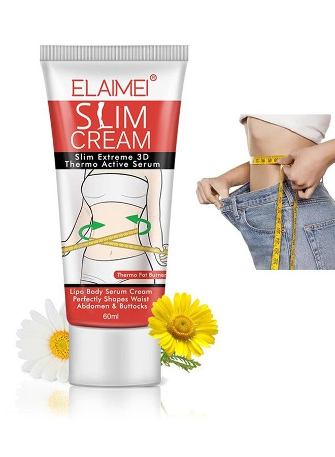 Elaimei Slim Cream—Slim Extreme 3D Thermo Active Serum， For Women, Fat Burner Sweat Cream-Slimming Cream For Belly, Waist And Thighs, Abdomen, Buttocks, Firming Cream- Goodbye Cellulite For Women Weight Loss Fast - Image 1
