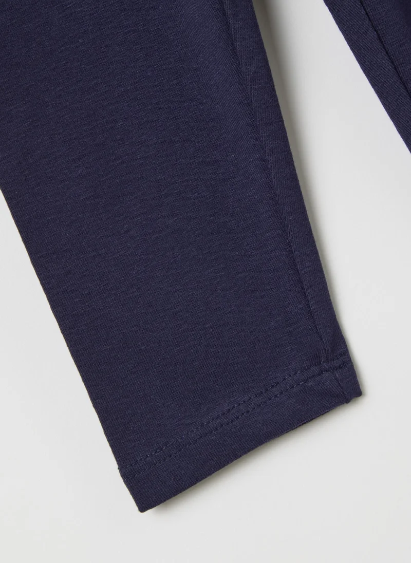 Ovs BLUE LEGGINGS IN STRETCH FABRIC