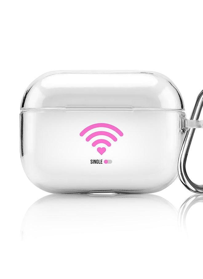 Stylizedd Classic Clear printed Case for Apple AirPods Pro 2nd Generation Thin Transparent Cover [Designed for Apple AirPods Pro 2nd Generation] - Wifi Single Girl  - Image 1