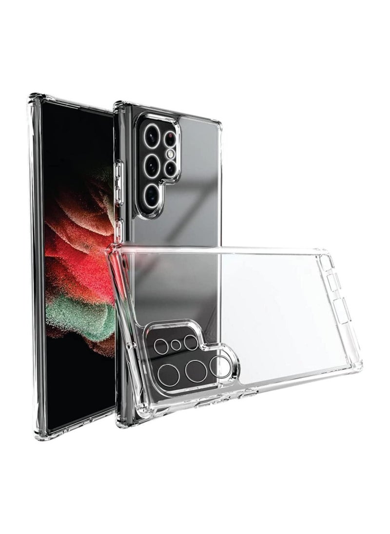 Generic Samsung Galaxy S22 Ultra 5G Crystal Clear Case,[Anti-Yellowing] Shockproof Soft Slim Fit Transparent Military Grade Protective TPU Silicone Bumper Airbag Case Cover for Samsung S22 Ultra 5G 6.8''  - Image 1